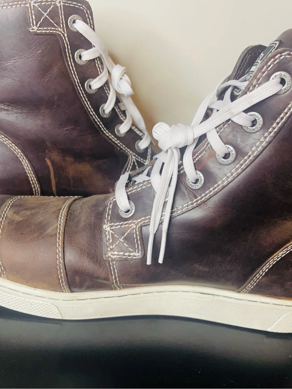 Harley-Davidson | Men's Sz 9 Brown Leather Lace-Up Boots